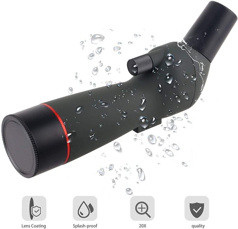 Gumo 20-60x60 Spotting Scope with Tripod,HD BAK4 Prism Full Multi-Coated Lens - Image 3