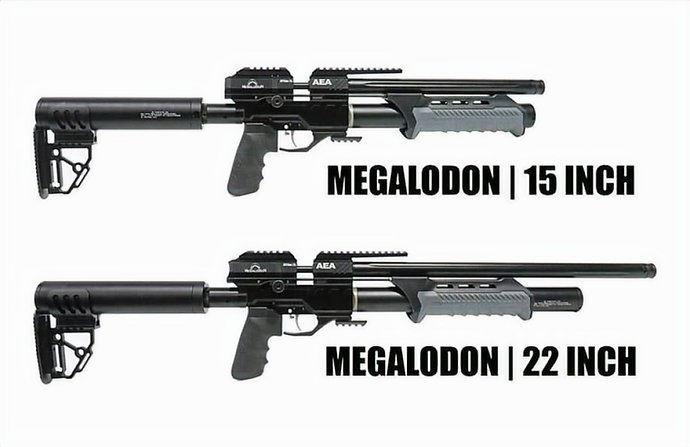 AEA Megalodon Pump Action Air Rifle 15" 22" In Stock
