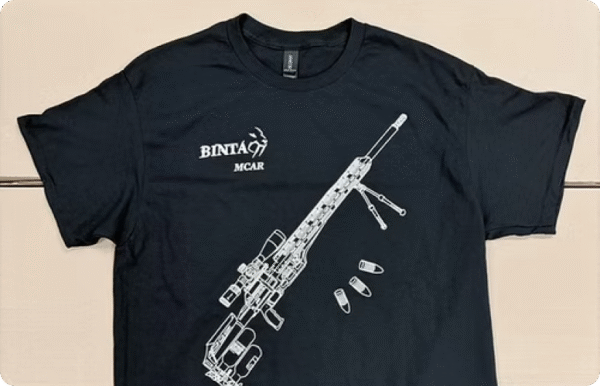 BinTac MCAR Souvenir T-shirt(Black and Red)
